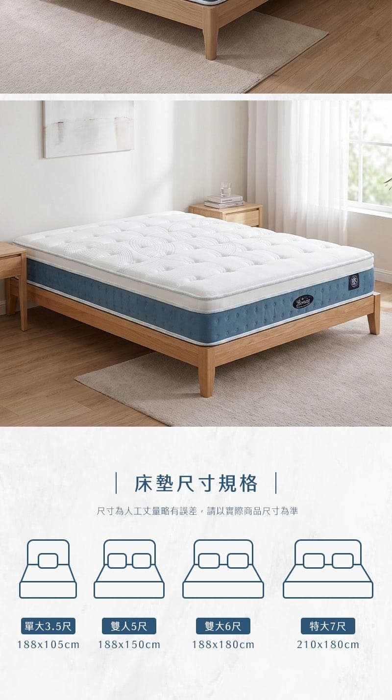 NEW 藍精靈硬式獨立筒 商品說明