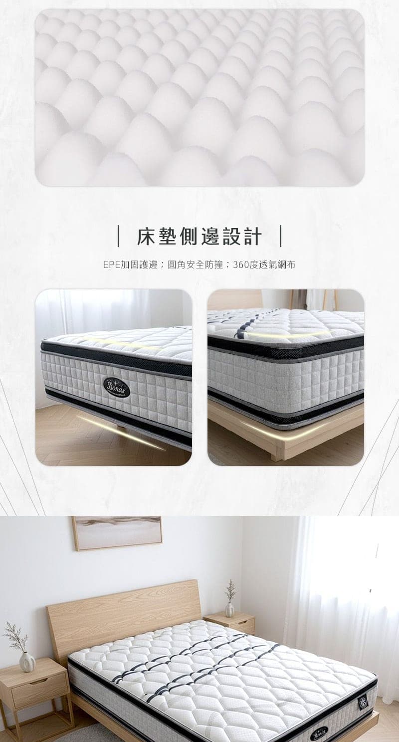 SS368-羊毛涼感雙面睡獨立筒床墊 商品說明